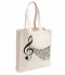 กระเป๋าผ้าพิมพ์ลาย Pentagram music bag